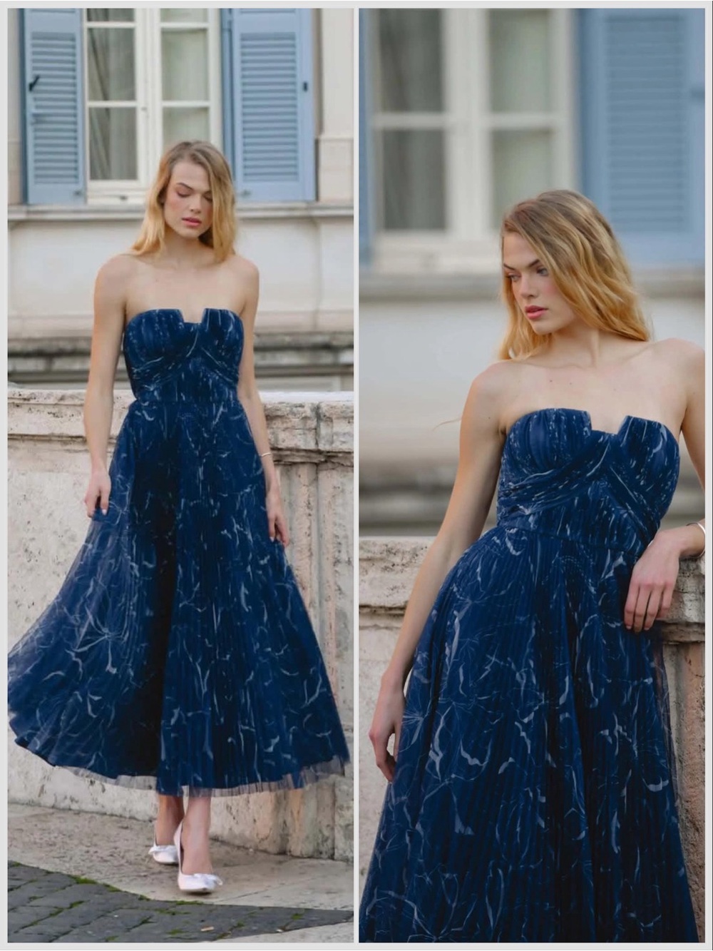 Anthropologie x Hutch Corene Strapless Floral Tulle A-line Midi Dress sz 4